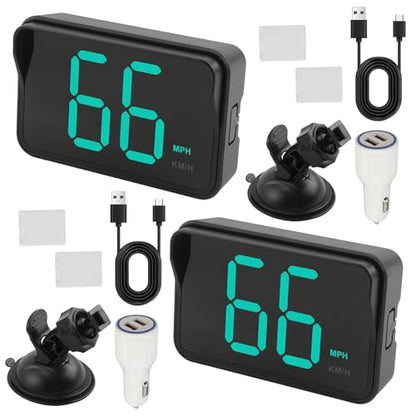 GPS Digital Speedometer for Car MPH (2 Count)