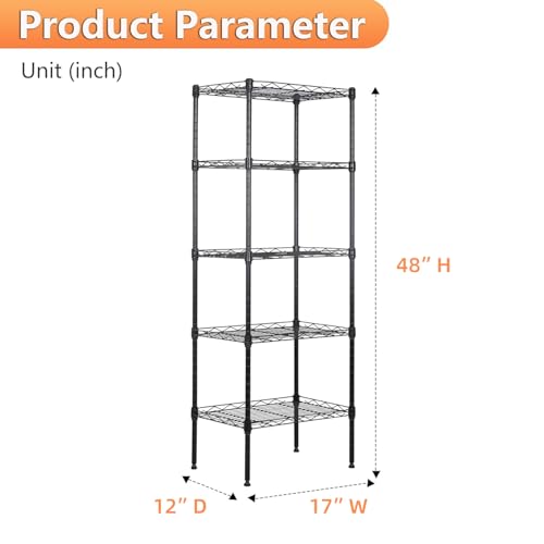 5 Tier Wire Shelf