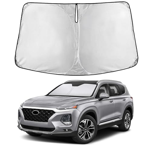 Windshield Sun Shade Compatible for Hyundai Santa Fe 2013
