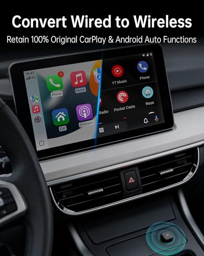 Wireless CarPlay & Android Auto Adapter USB