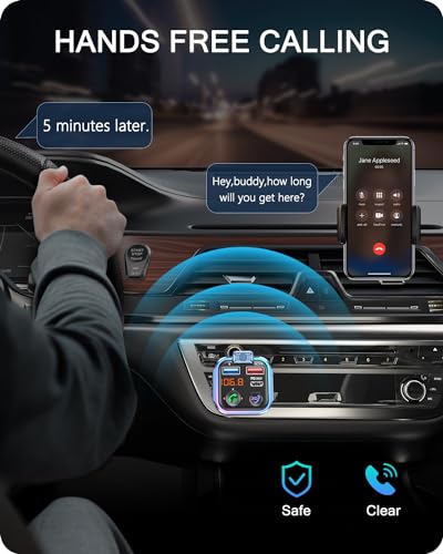 Bluetooth 5.3 FM Transmitter
