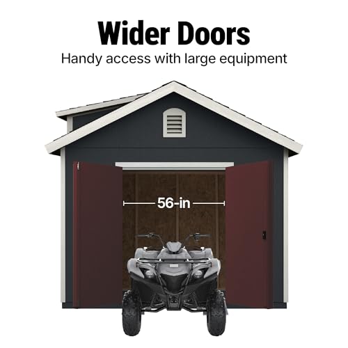 Designer 12x10 Wooden Storage Shed with Dormer
