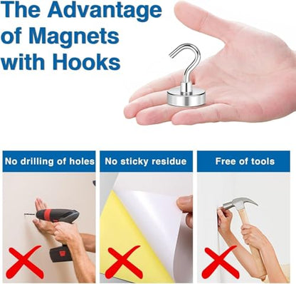 Magnetic Hooks for Cruise Essentials 2026 Cabins Door 60 Pack (60 Count)
