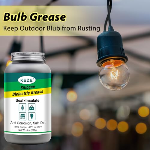 Dielectric Grease Automotive Die Electric Grease for Spark Plug Bulb (8 Ounce)