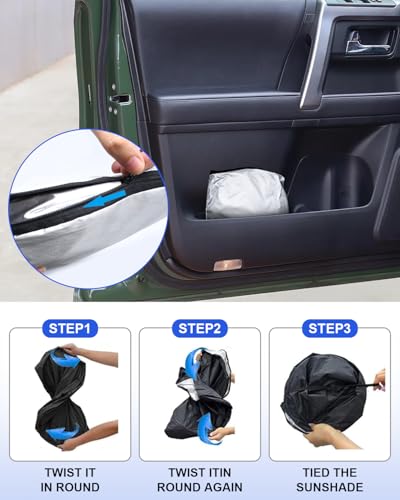 Foldable Front Windshield Sunshade fit for Toyota 4Runner 2010