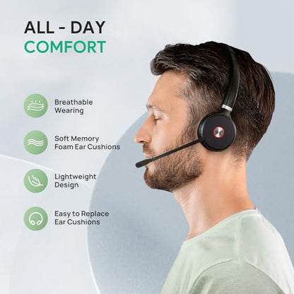 WH62 Mono Wireless DECT Headset for IP Phone & PC