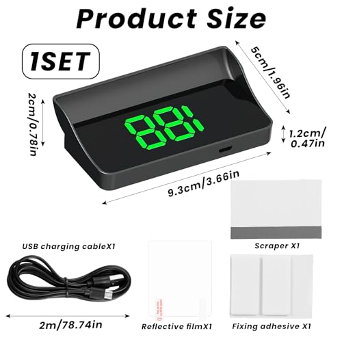 GPS Digital Speedometer for Car MPH