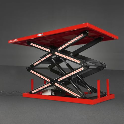 2200 lbs Capacity Stationary Powered Hydraulic Double Scissor Lift Table
