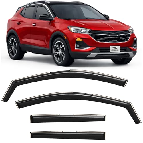 in Channel Extra Durable Rain Guards for Buick Encore GX 2020 (4 Count)