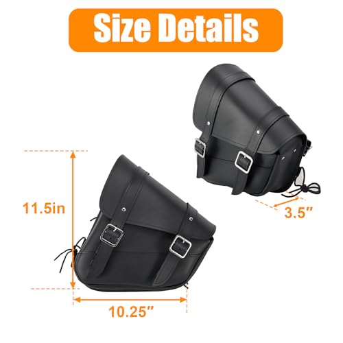Motorcycle Saddle Bags Solo Swing Arm Bag For Sportster Softail PVC Waterproof Motorcycle Luggage Bags for Motorcycle or Bike