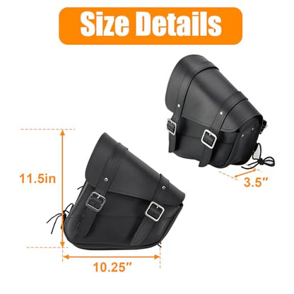 Motorcycle Saddle Bags Solo Swing Arm Bag For Sportster Softail PVC Waterproof Motorcycle Luggage Bags for Motorcycle or Bike