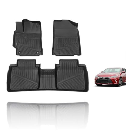 Floor Mats Custom for 2012 2013 2014 2015 2016 2017 Camry Car Mats All Weather Protection Automotive Floor Liners Front& Rear Row Camry Floor Mats Accessories