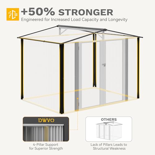 7'x5' Large Metal Outdoor Storage Shed