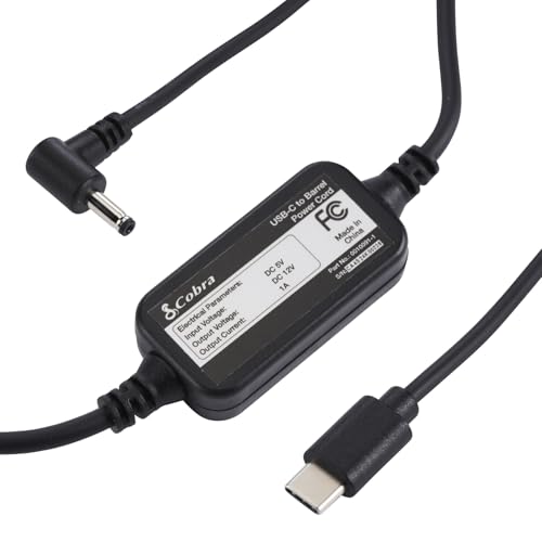 USB C to Barrel Connector Radar Detector Power Cable Radar Detectors (3.6 Foot)