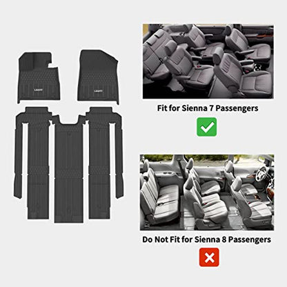 Floor Mat for Toyota Sienna 7 Seats 2021