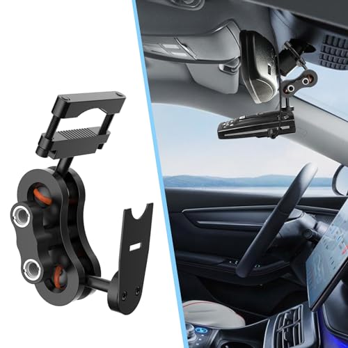 Radar Detector Rearview Mirror Rod Mount and Radar Power Cord Hardwired Kit