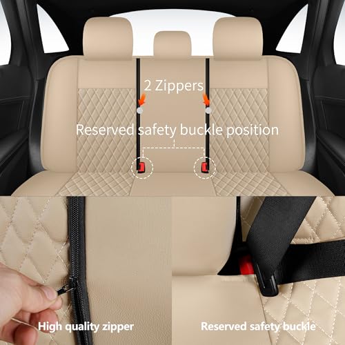 Faux Leather Full Set Car Seat Covers