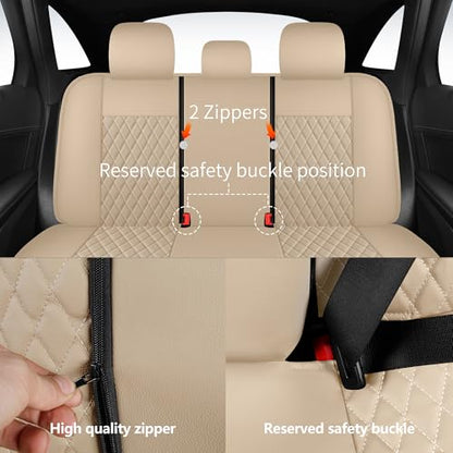 Faux Leather Full Set Car Seat Covers