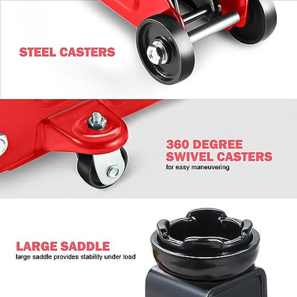 1.5 Ton Car Floor Jack Low Profile Hydraulic Trolley Service
