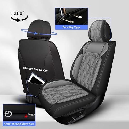 Front Waterproof Leather Seat Covers for Toyota Camry 2002