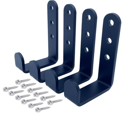4 Pcs Black Heavy Duty Metal j Hooks for Hanging 230 lbs (4 Count)