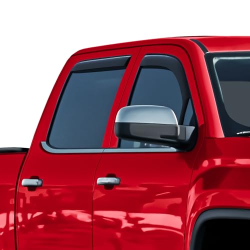 in Channel Extra Durable Rain Guards for GMC Sierra 1500 2014