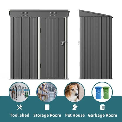 5' x 3' Outdoor Storage Shed