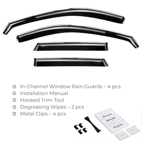 Window Deflectors Smoke Tinted In (4 Count)