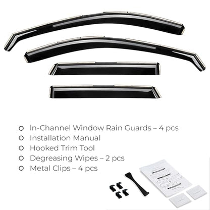Window Deflectors Smoke Tinted In (4 Count)