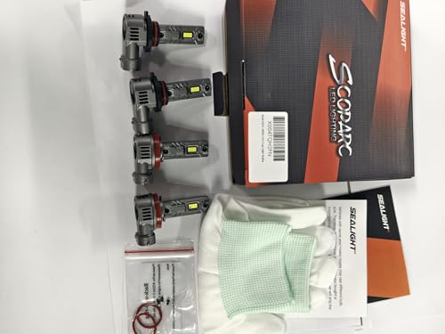 and 𝟗𝟎𝟎𝟓/𝐇𝐁𝟑 Bulbs Combo, 160,000LM 1500% Wider Driving Vision Mini Size, 9005 H11 Fog Lights with Fan, Plug and Play, Pack of 4 (4 Count)