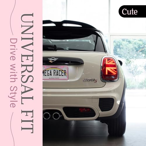 Premium Slim Princess Pink License Plate Frame