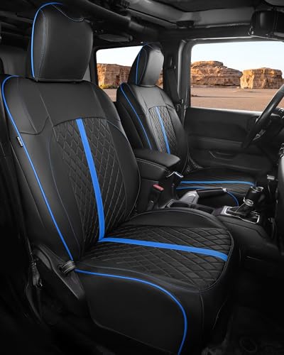 for Jeep Wrangler Leather Custom Car Seat Covers Full Set 4 Door