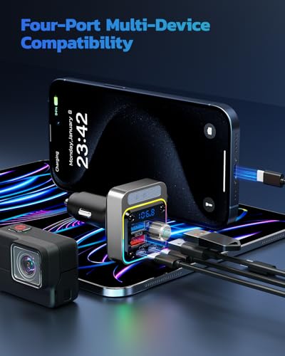 54W Bluetooth 5.3 Car Adapter