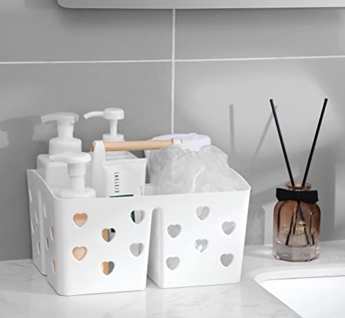 Portable Shower Caddy Plastic Shower Basket Organizer with Handle