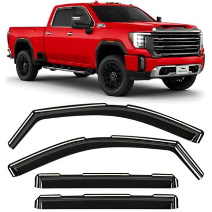 in Channel Extra Durable Rain Guards for GMC Sierra 2500HD