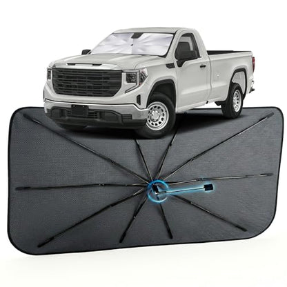 Car Windshield Sun Shade Umbrella for GMC Sierra 1500 2500 3500 2019