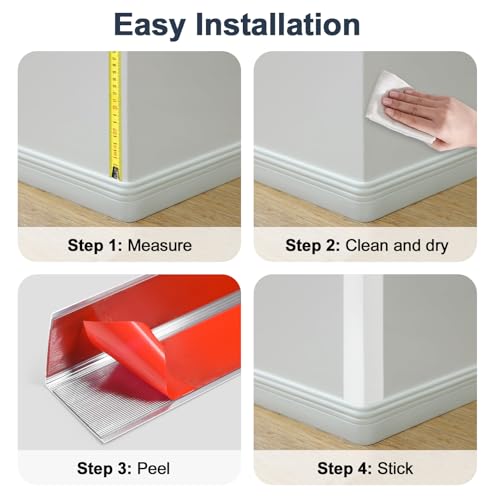4PCS 45" Aluminum Metal Corner Protectors (4 Count)
