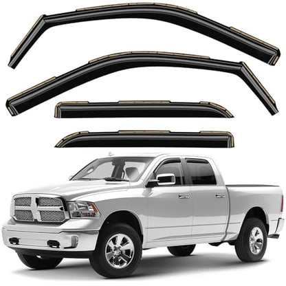 Window Deflectors Smoke Tinted in (4 Count)