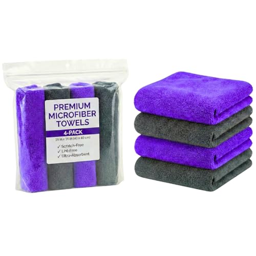 Paks Edgeless Microfiber Towels for Cars (3 Count)