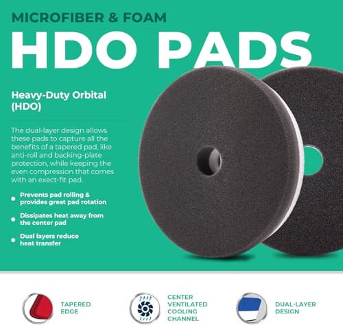 6.5" HDO Black Foam Finishing Pad