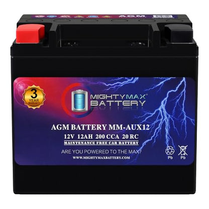 MM AUX12 Auxiliary Battery 12V 12Ah