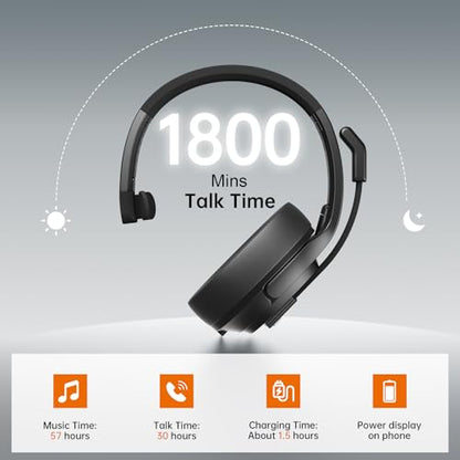Upgrated Trucker Bluetooth Headset with ENC Microphone