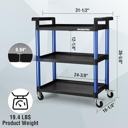 3 Tier Service Utility Cart