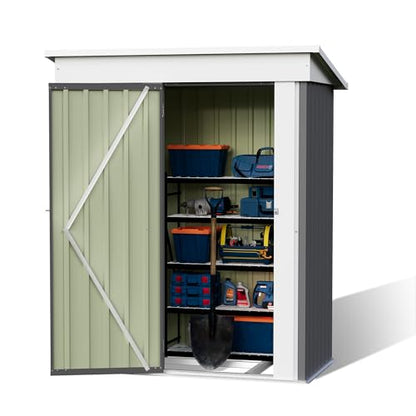 5x3 FT Outdoor Storage Shed with Floor Frame