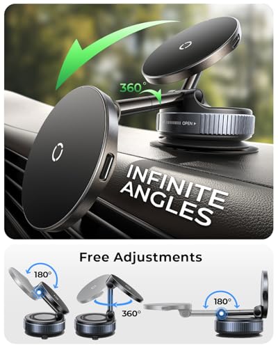 Upgraded】for iPhone Magsafe Car Mount Charger