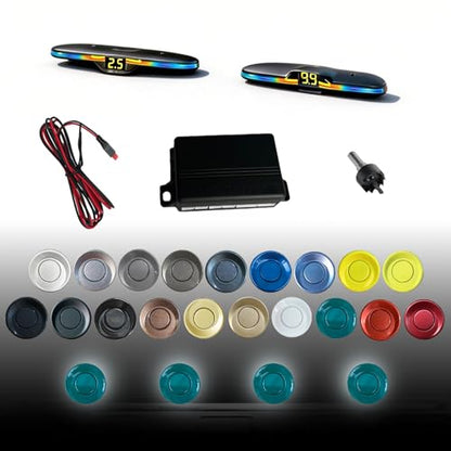 Parking Sensor kit New Feature Rear with Selectable Distance in Feet (4 Count)