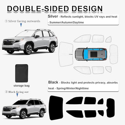 Sun Shades for Subaru Forester Accessories 2025 2026