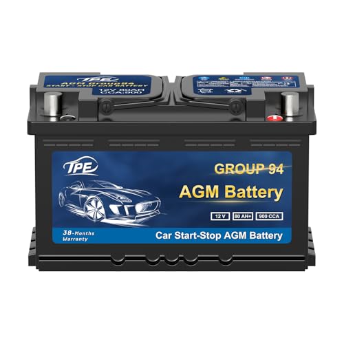 94R Car Battery AGM 12V 80Ah 900CCA