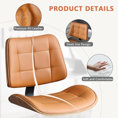 Home Office Desk Chair with Rubber Wheels