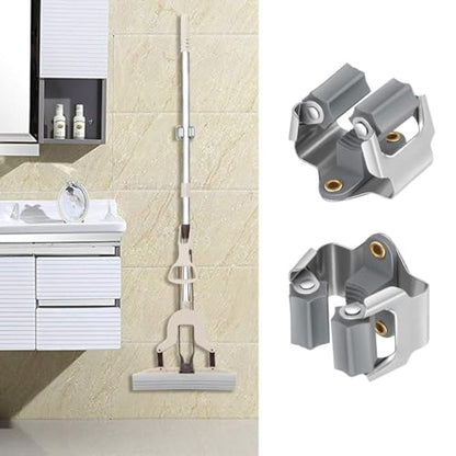 Mop and Broom Holder Big Size Hanging 1 KG Extra (10 Count)